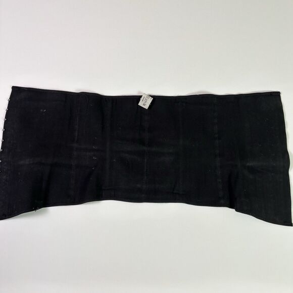 Lady Slim Black Latex Waist Cincher Corset Women's XS Gothic Alt Darkwear Witchy - Picture 4 of 14